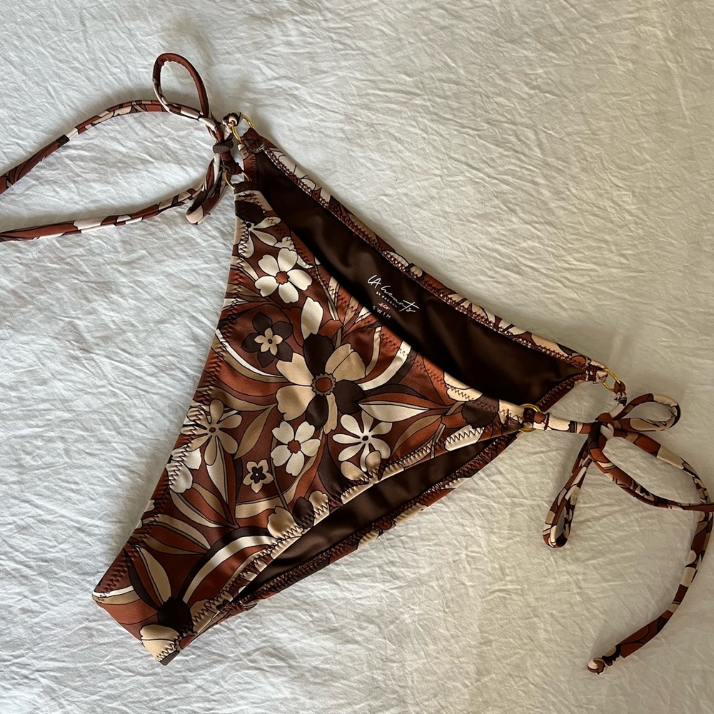 LA Hearts PacSun Eco Brown Lani Ring Tied Bikini - Picture 4 of 6
